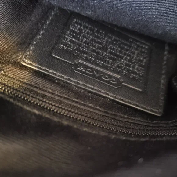 Black Coach Handbag - Picture 4 of 8